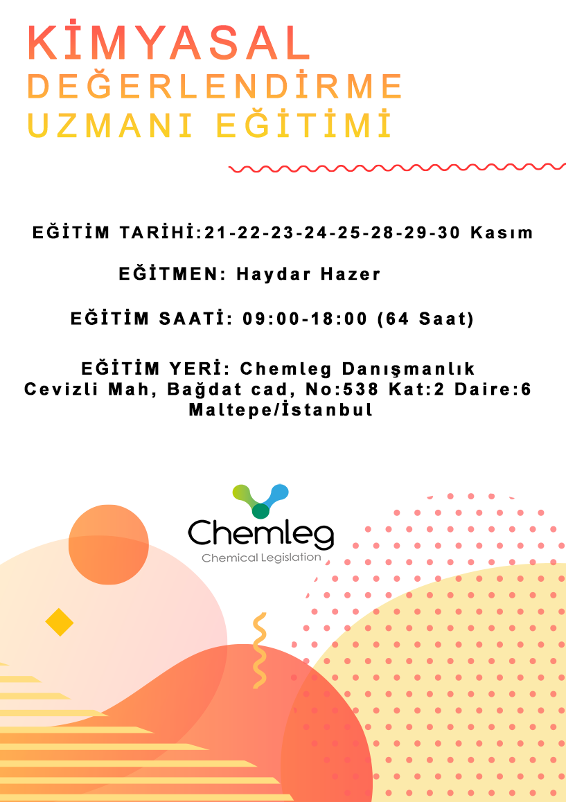 KASIM 2022 KİMYASAL DEĞERLENDİRME UZMANI (KDU) EĞİTİMİ