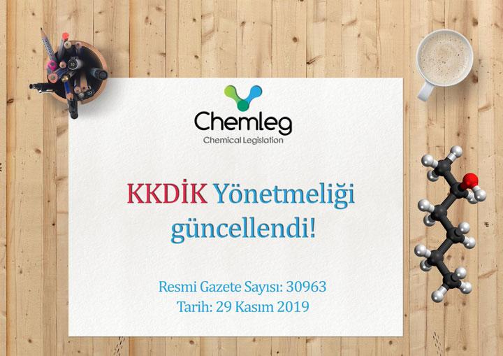 KKDİK Yönetmeliğinde Değişiklik - 29.11.2019