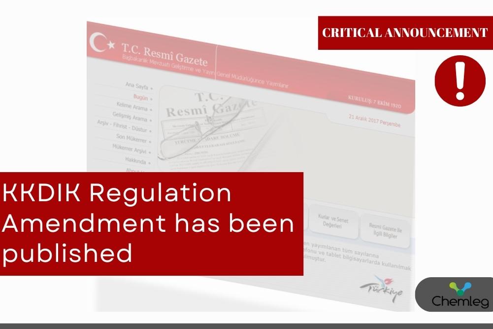 KKDIK Regulation Amendment Has Been Published