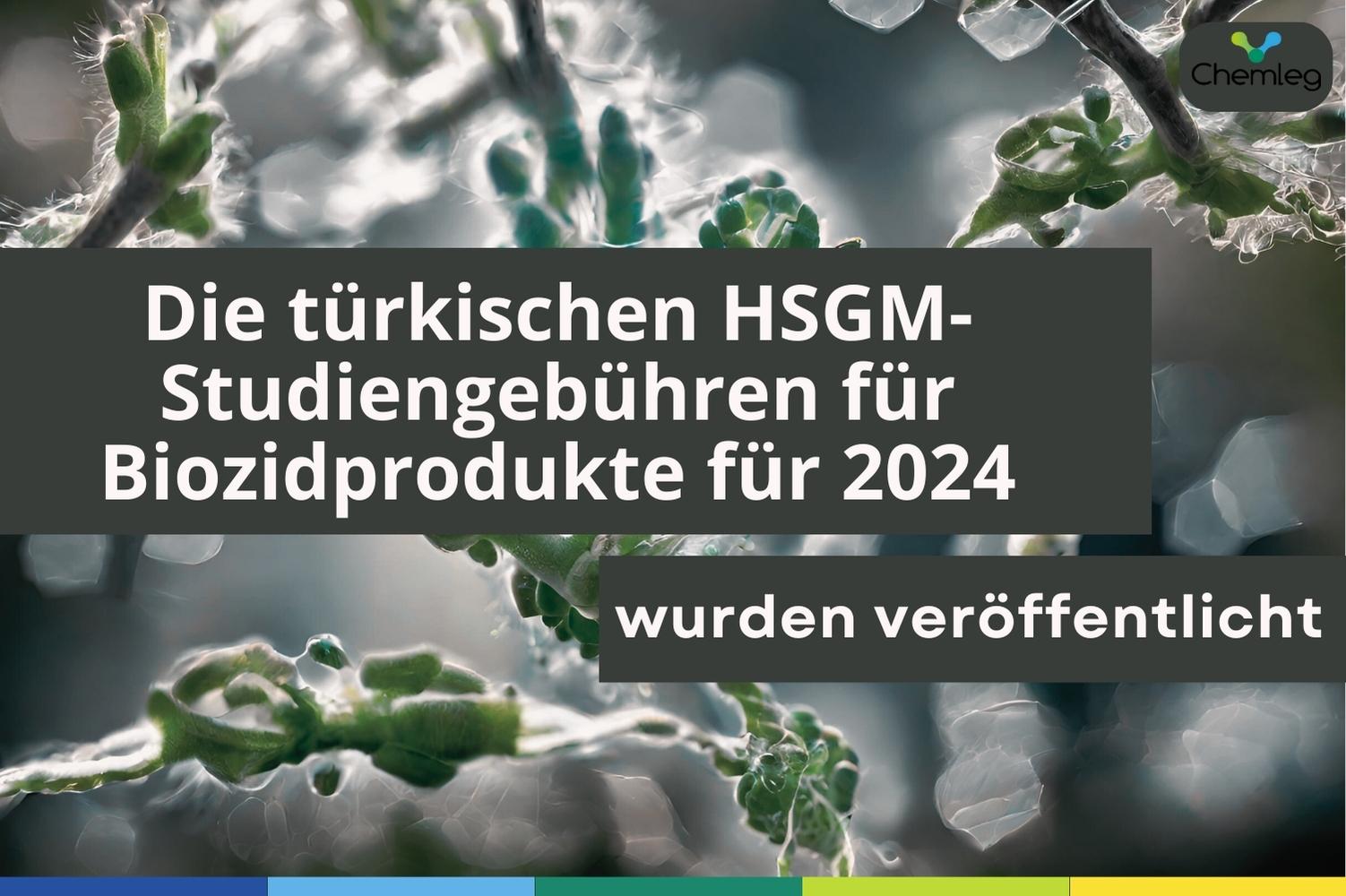 2024 Türkischer HSGM Preis-Tarifratgeber | Biozidprodukte