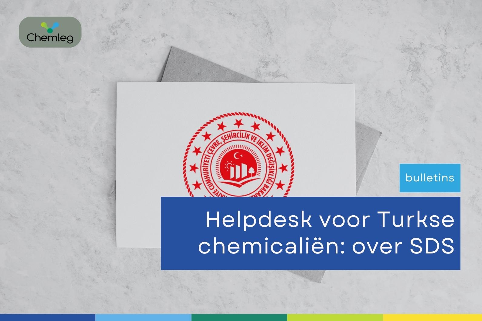 Helpdesk voor Turkse chemicaliën: over SDS