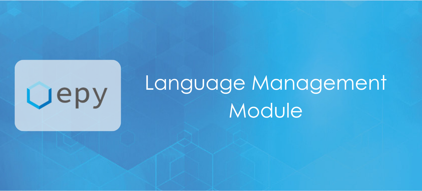 Epy Plus Taalbeheer Module